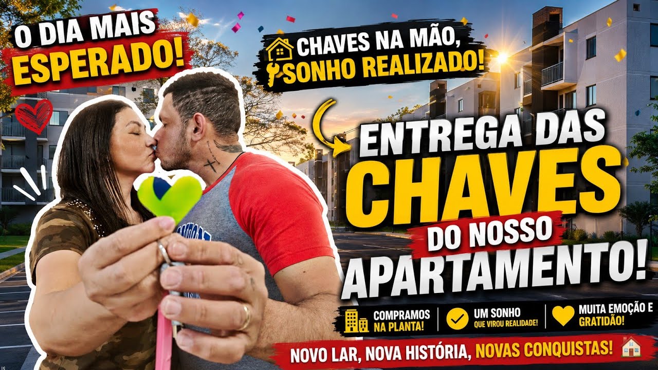 Finalmente peguei as Chaves do meu Apartamento em São José dos Pinhais