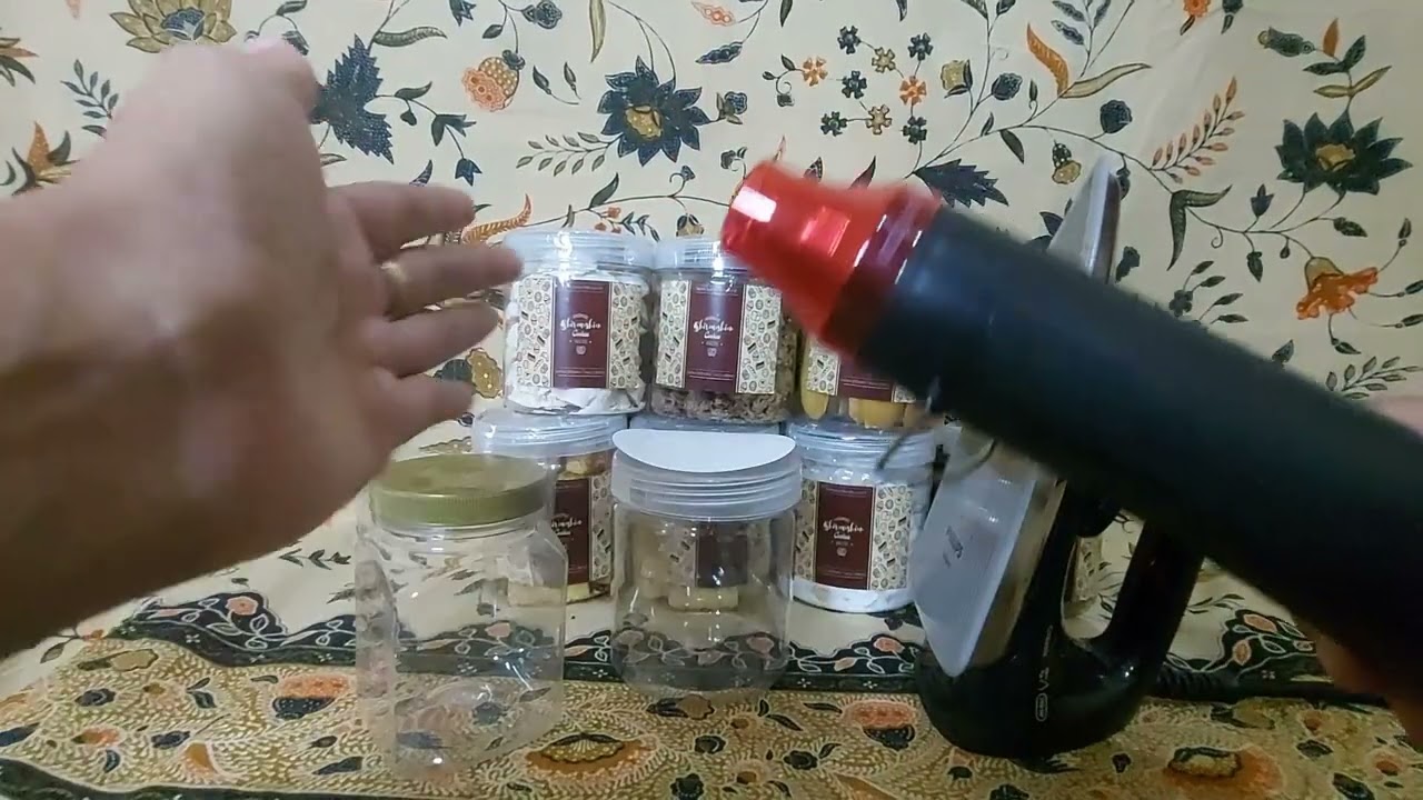 Tutorial menggunakan alumunium dan segel plastik pada toples plastik