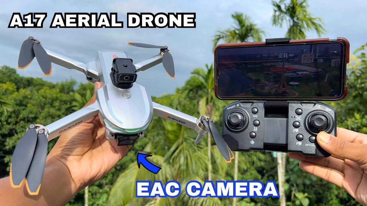 A17 AERIAL DRONE UNBOXING & REVIEW 🔥 | GIMBAL CAMERA & METALLIC DESIGN