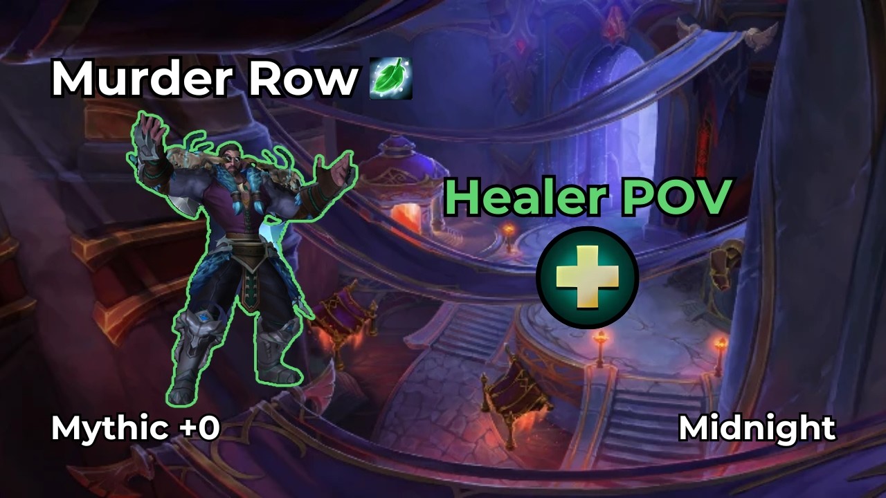 Murder Row +0 | Restoration Druid Healer POV | WoW Midnight M+