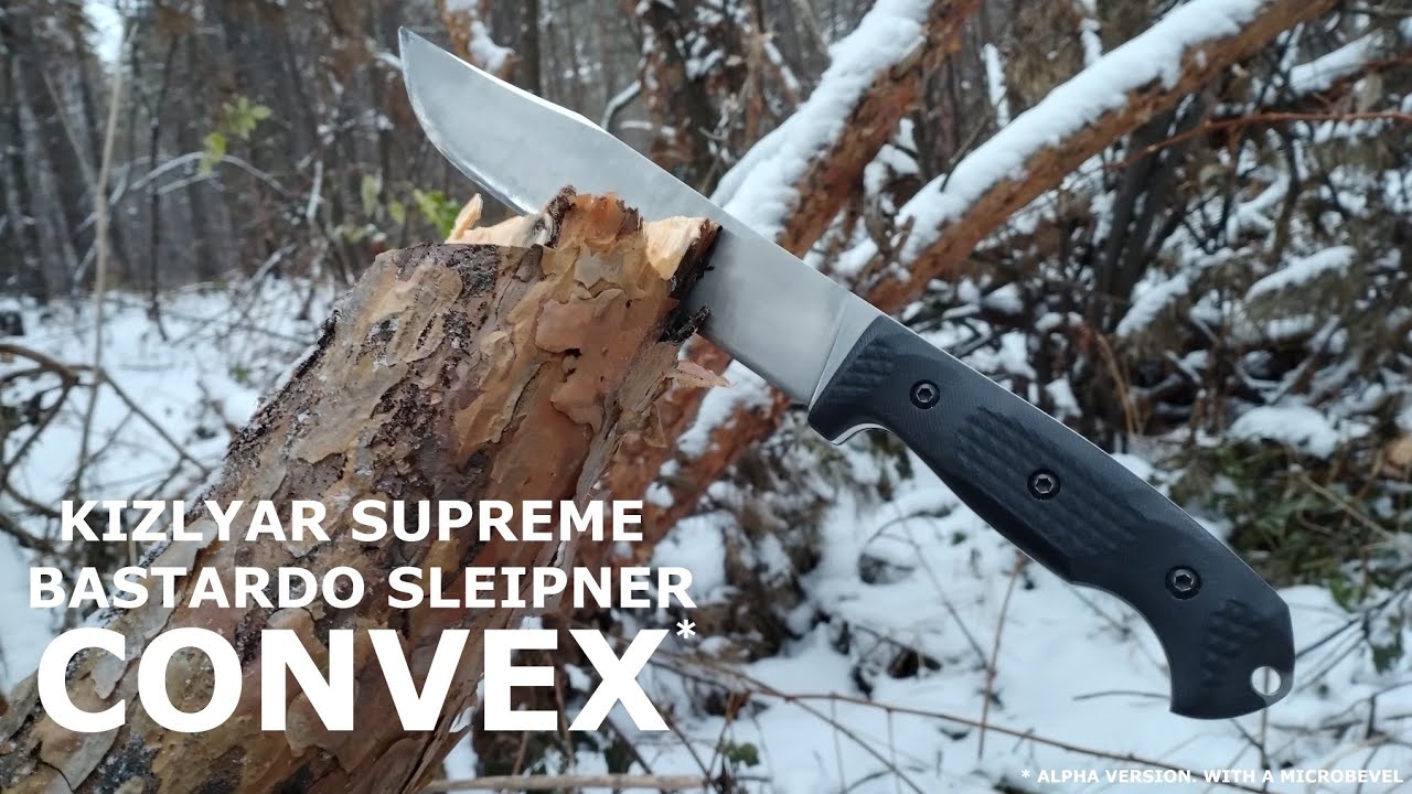 Kizlyar Supreme Bastardo Sleipner: Convex. Рубка и батонинг.