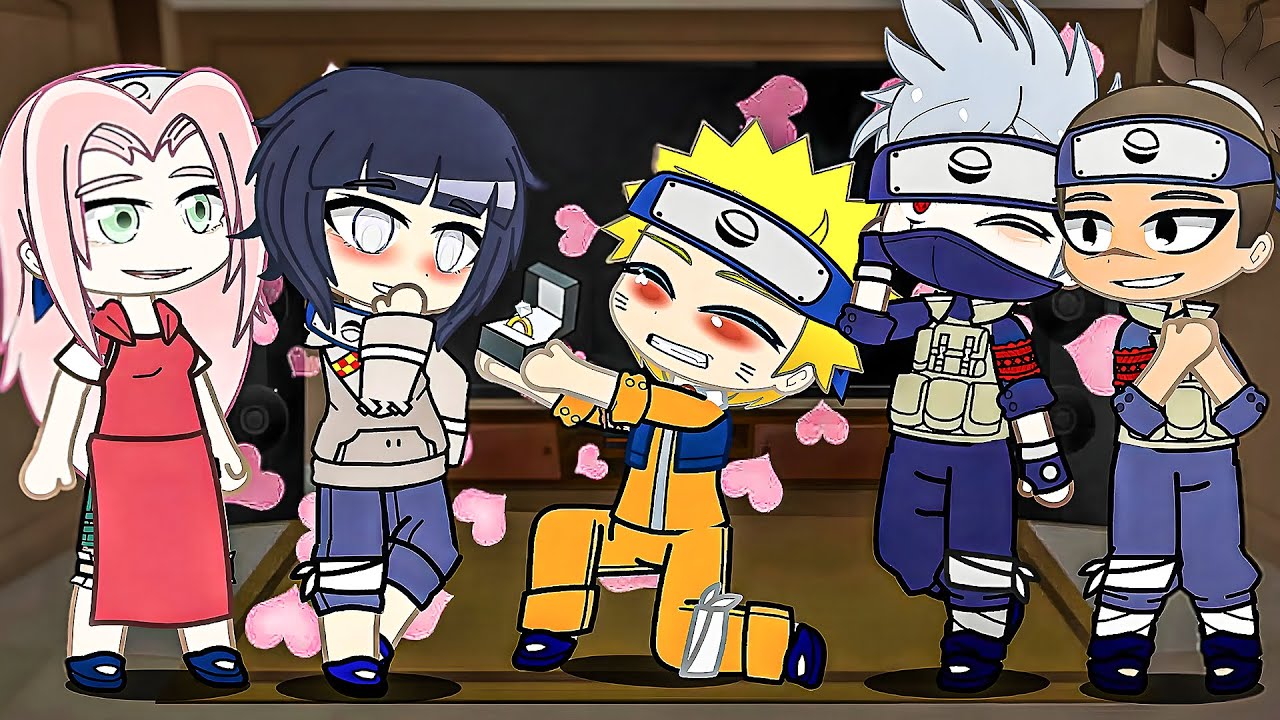 Naruto Friends React to Naruto And Hinata // Gacha React // NaruHina