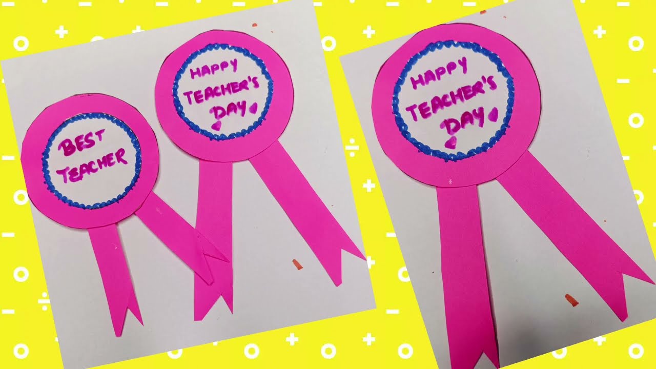 Easy and Beautiful Paper Badge for Teacher's Day |Teacher's Day Batch|Paper Badge making