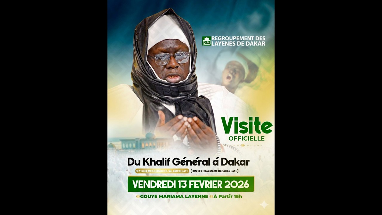 Visite Officielle du khalife général des layenes à Dakar Seydina Mouhamadou Lamine LAHI