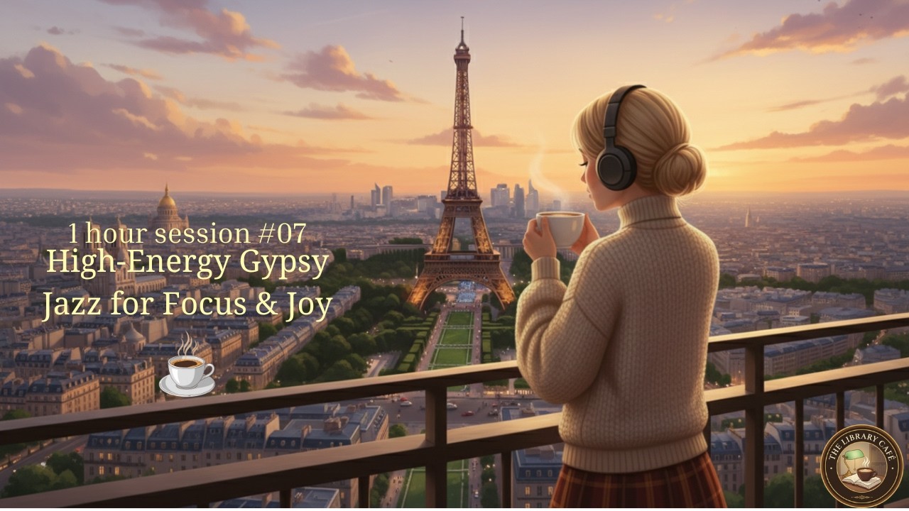 Golden Hour in Paris 🗼#07 | High-Energy Gypsy Jazz for Focus & Joy