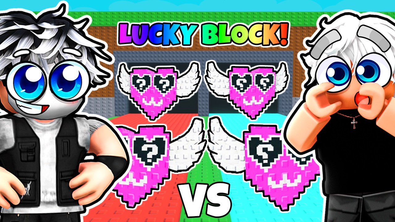 BITWA NA WALENTYNKOWE LUCKY BLOCK Z CZITOSEM W STEAL A BRAINROT! Roblox