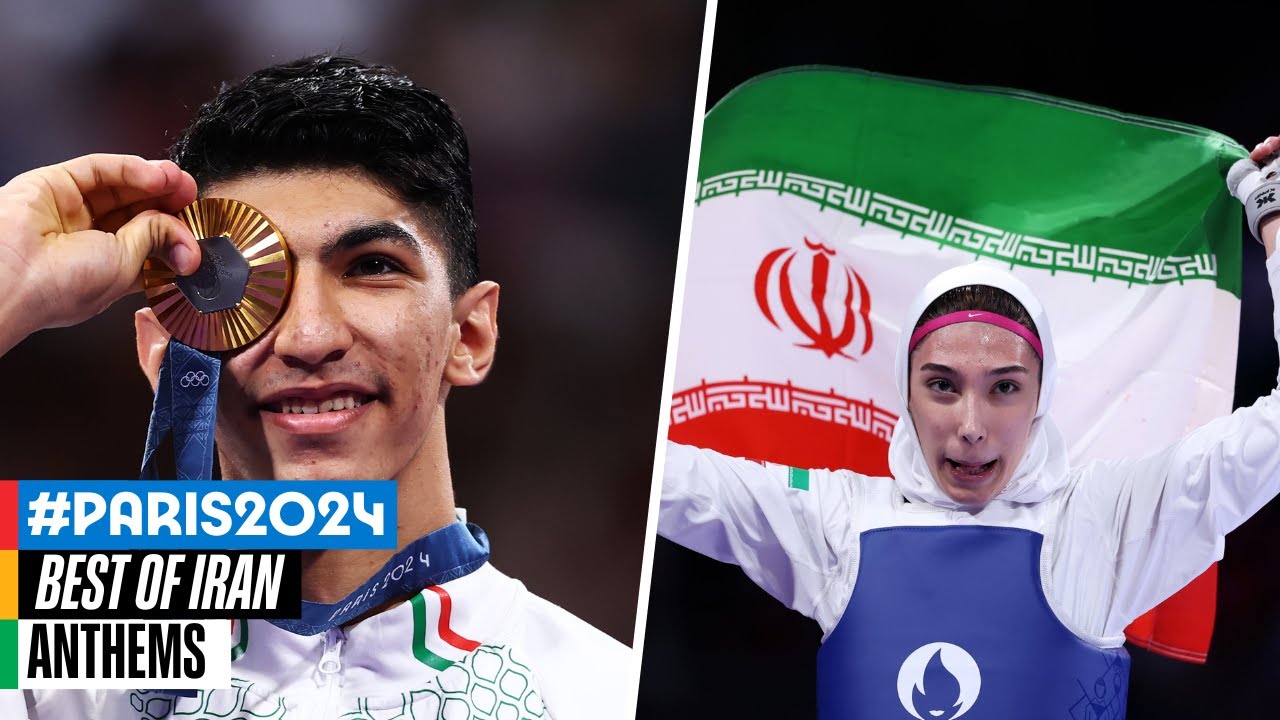 🇮🇷 The best of Iran at Paris 2024 | Anthems