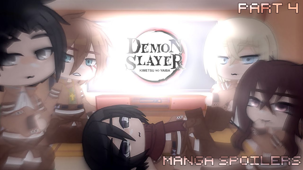 Attack on Titan reacts to Demon slayer || part 4/? || many mistakes think || all creds in desc