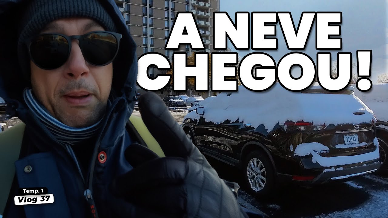 Sobrevivemos &agrave; primeira neve no Midwest ❄️ | Vlog de inverno nos EUA - T1Vlog37