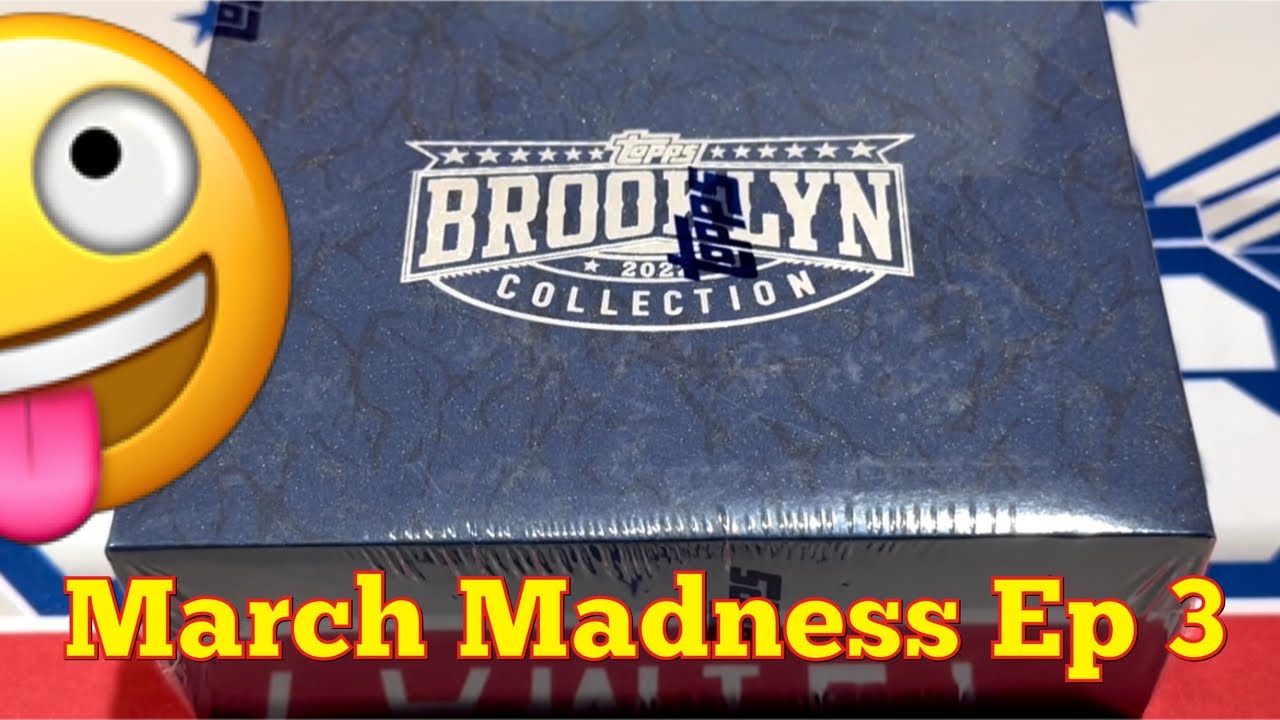 BIG REDEMPTION AUTO!  2022 BROOKLYN COLLECTION BASEBALL CARD BOX!  (March Madness Ep 3)