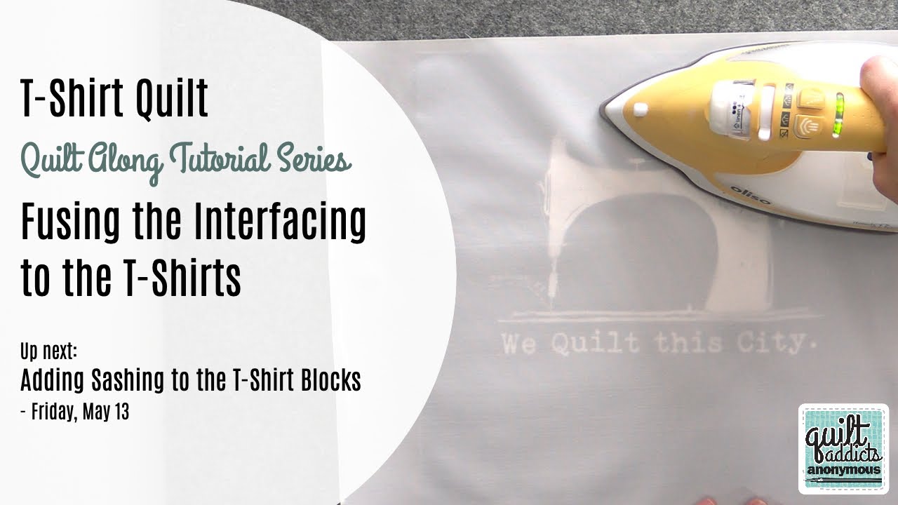 How to fuse T-Shirts to interfacing for a T-Shirt Quilt