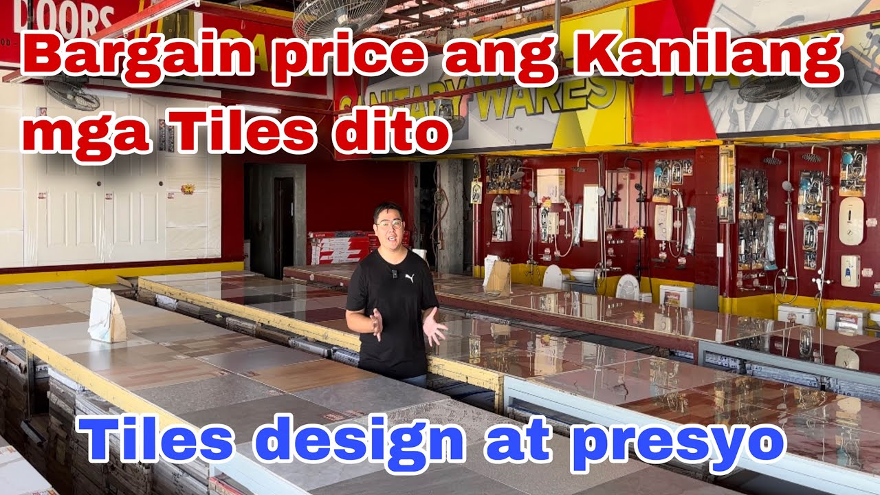 Bargain sa presyo ang mga tiles nila dito at halos ng mga modern design ng tiles meron sila