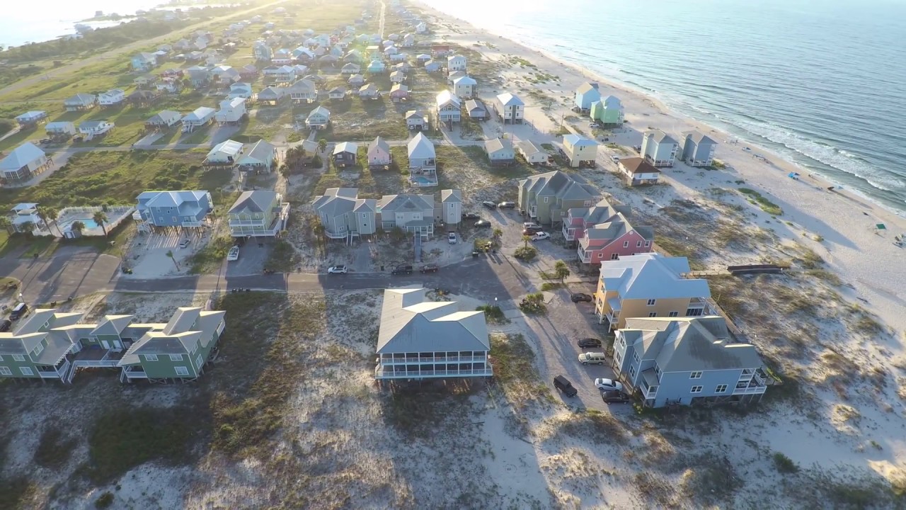 Droning around Gulf Shores (Fort Morgan), Alabama