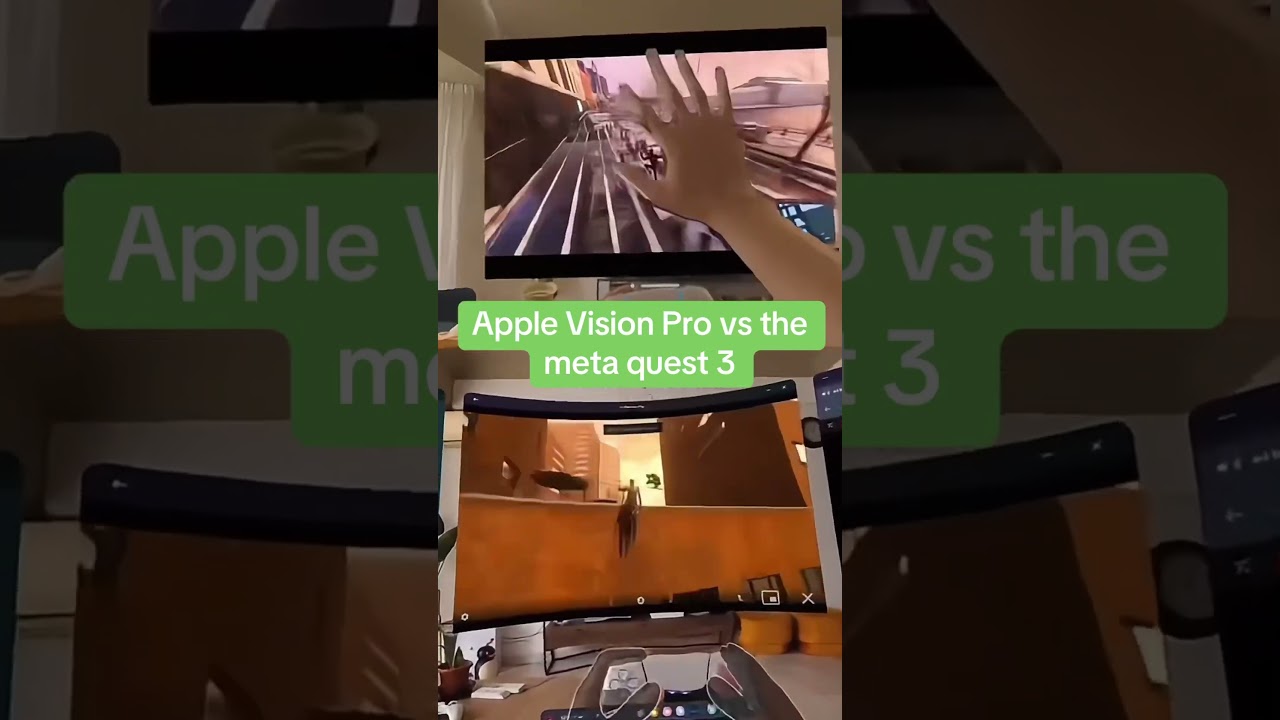 Meta Quest 3 vs Apple Vision Pro #vr #quest3 #applevisionpro