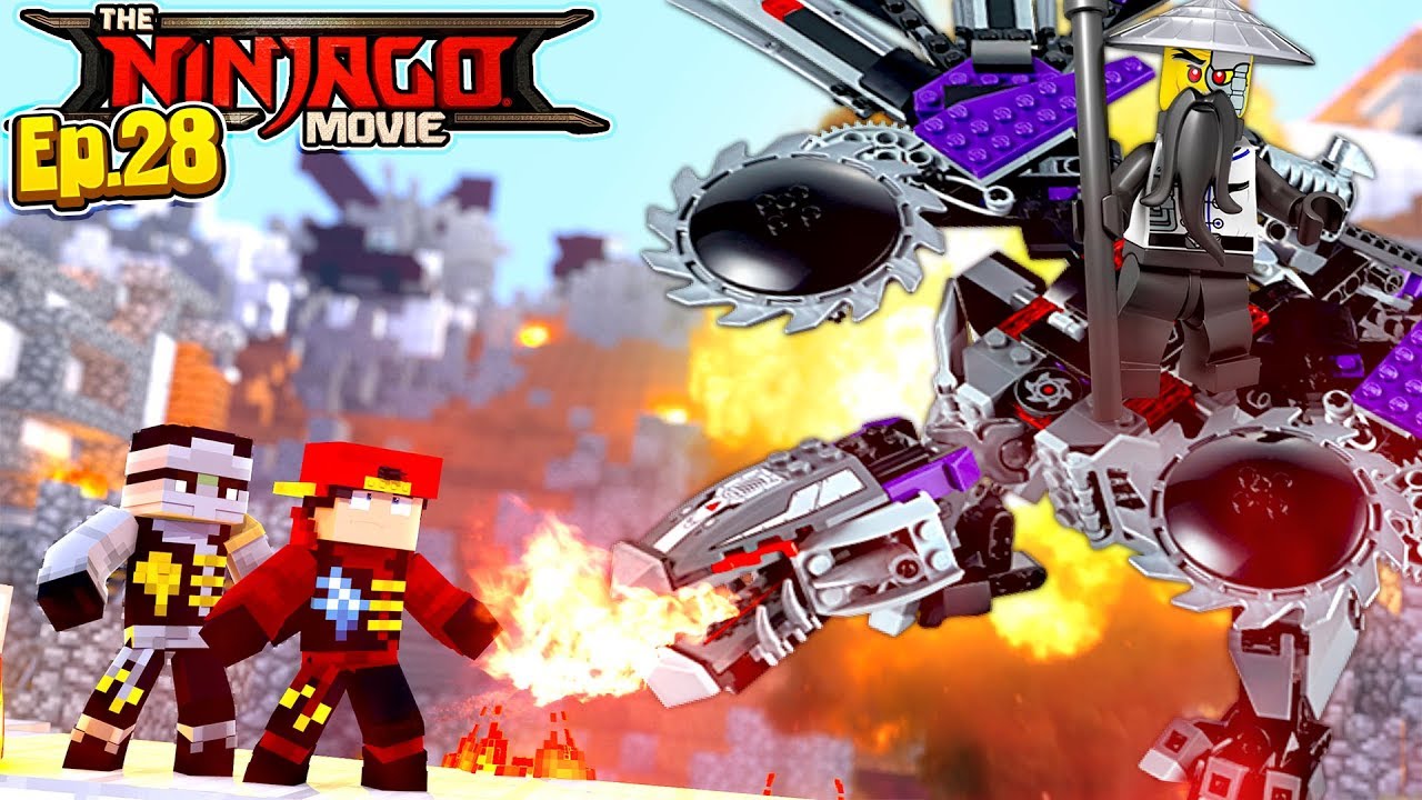 Minecraft LEGO NINJAGO - THE EVIL MECHA WU IS TOO POWERFUL FOR THE NINJAGO!!