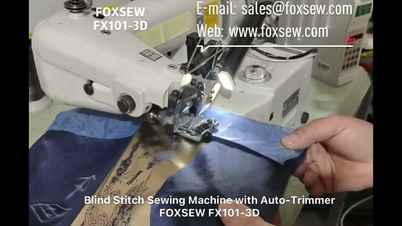 Auto-Trimmer Industrial Blind Stitch Sewing Machine