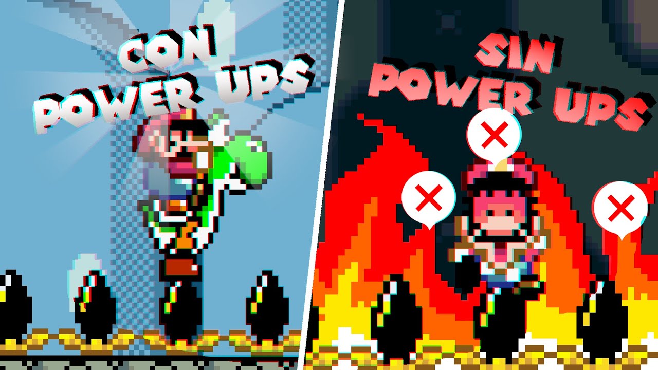Juego MARIO World Pero SIN POTENCIADORES 🍄