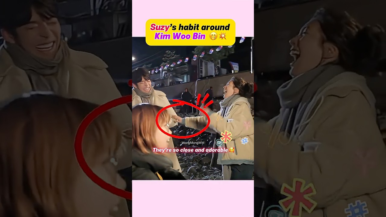 😁when Suzy laughs&hellip;. #suzy #kimwoobin #geniemakeawish #behindthescenes #uncontrollablyfond