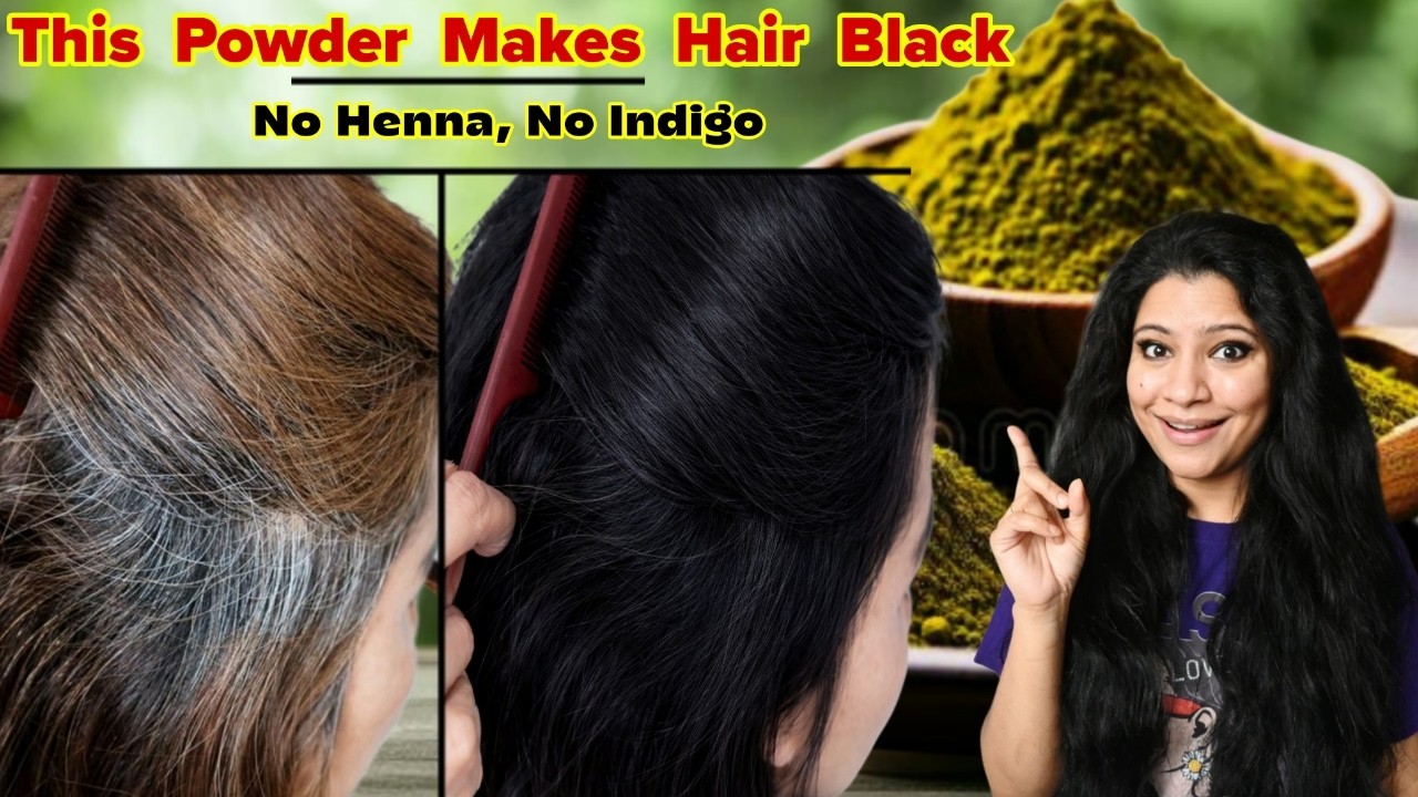 Just 2 Step:No Henna No Indigo Use Only This powder To Keep Hair Black Naturally ।Garima Singh ।