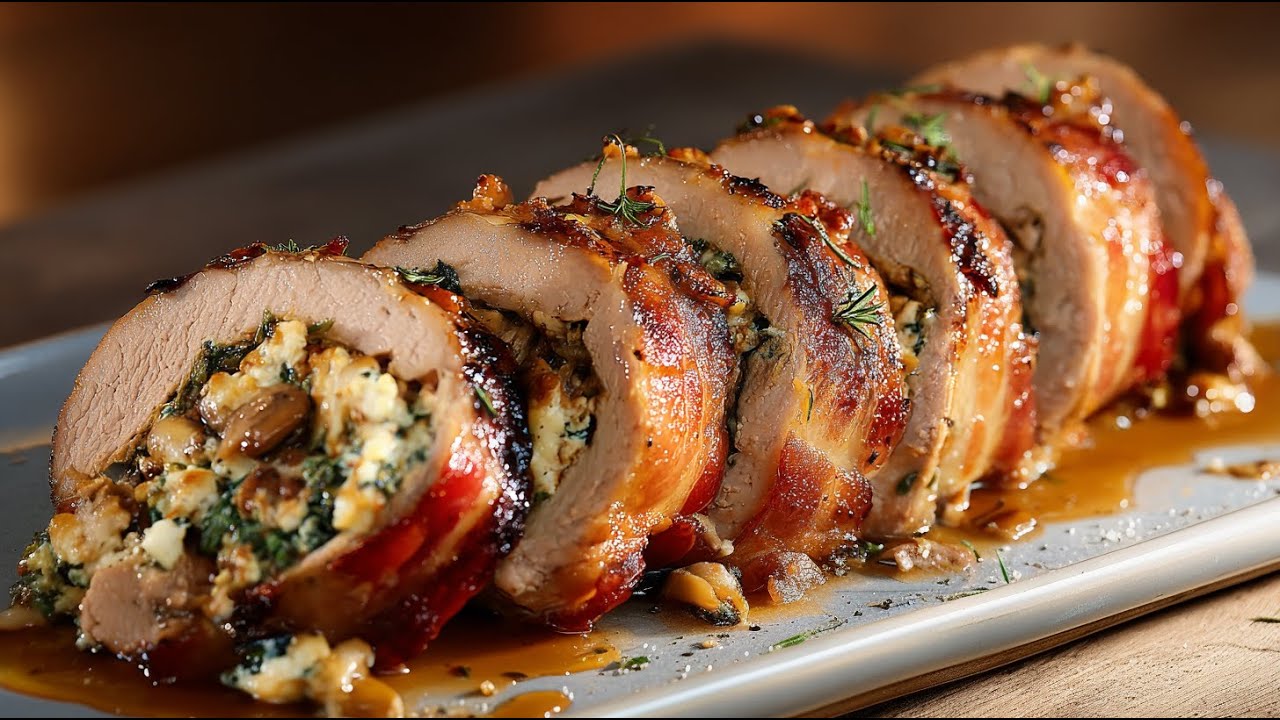 Surprise your guests at Christmas dinner! A Festive Pork Tenderloin Recipe!