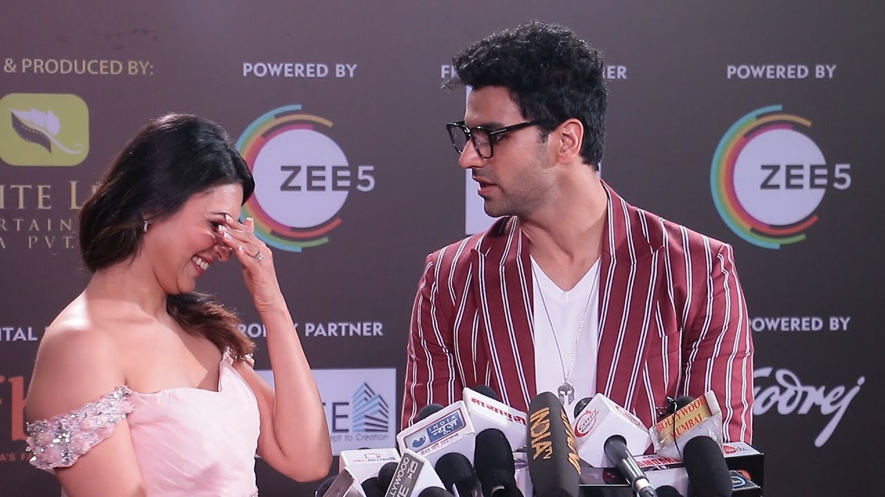 Divyanka Tripathi and Vivek Dahiya at 12th GOLD Awards 2019