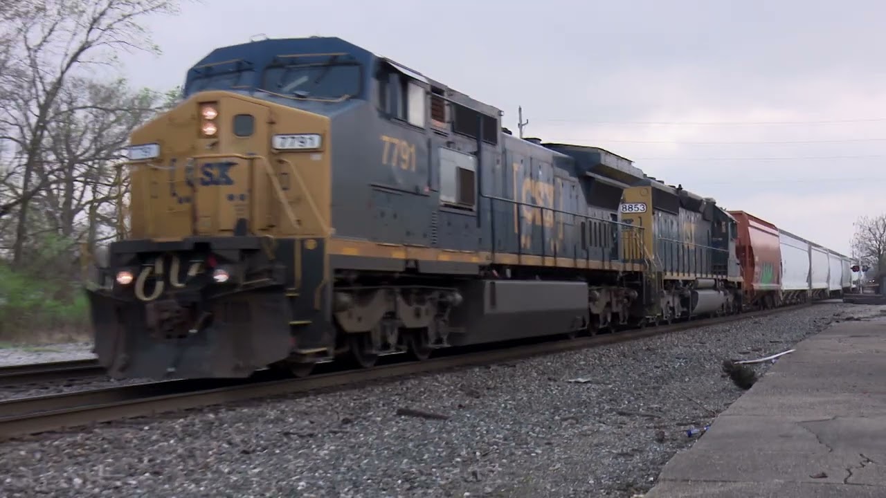 American Railroad: Vol 39 - extract. Trains through Terre Haute, Indiana in 2022.