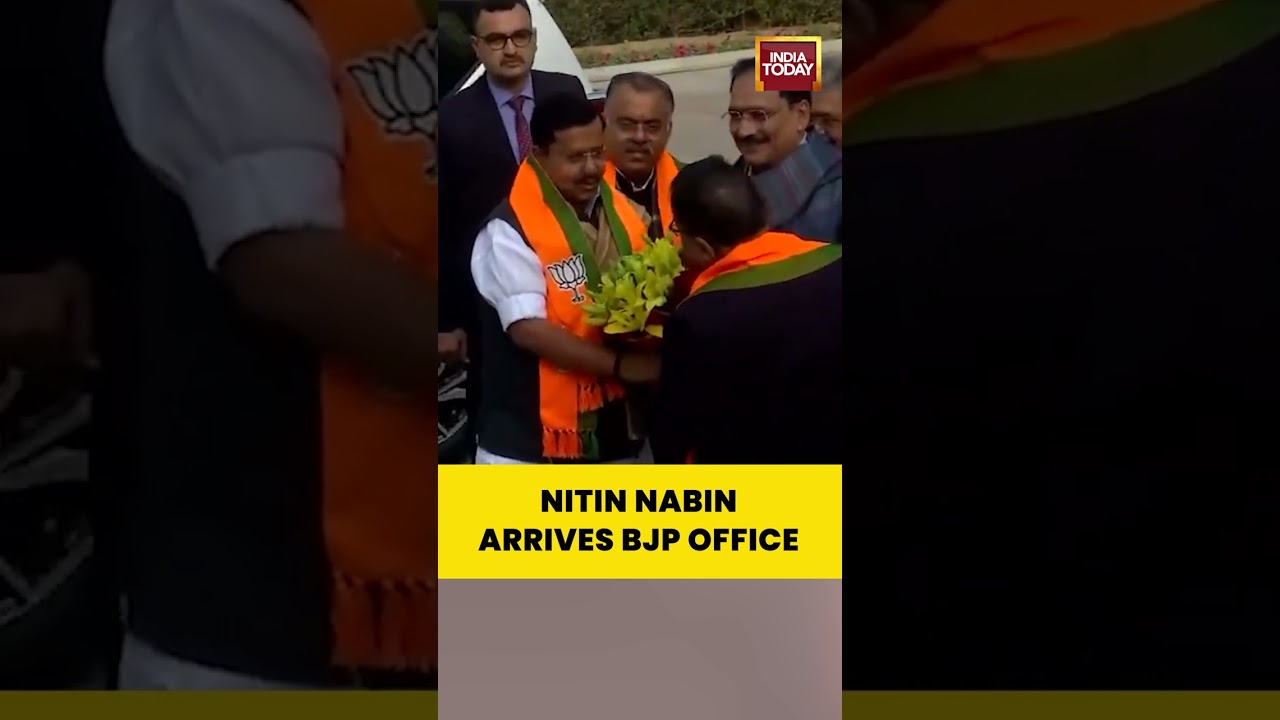 BJP National President Nitin Nabin Arrives Party HQ | BJP Chief | Delhi News 
