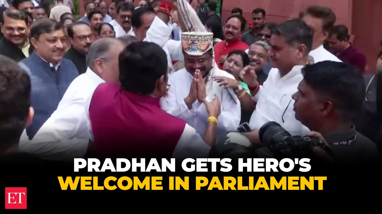 'Dharmendra Pradhan zindabad...': Pradhan gets hero's welcome in parliament after cabinet exit