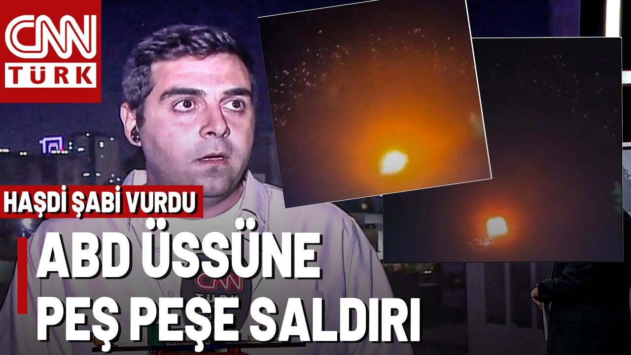 SON DAKİKA | Erbil'de Patlama Sesleri! İşte Bağdat'ta ABD Üssüne Saldırı Anları...