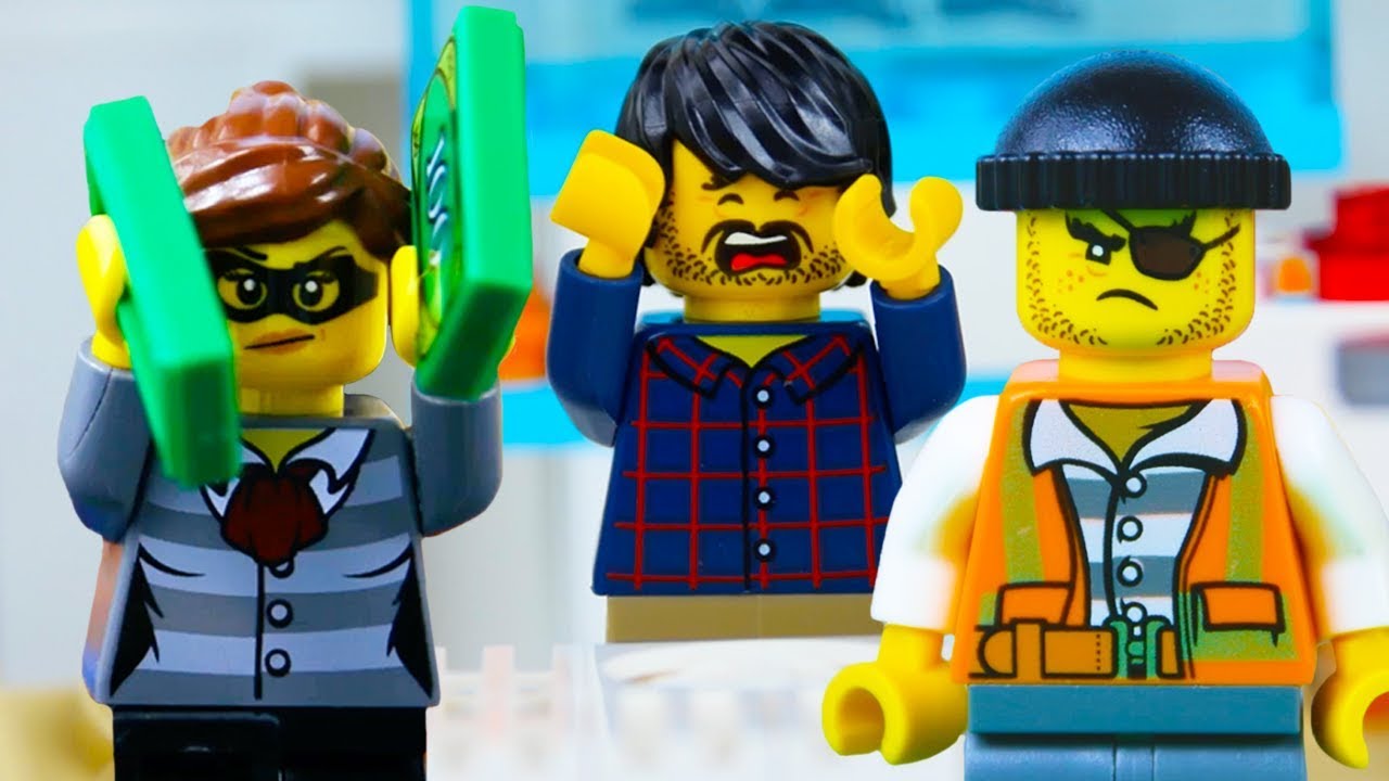 LEGO City Crooks (COMPILATION) STOP MOTION LEGO Crooks Robbery Fails | LEGO City | By Billy Bricks