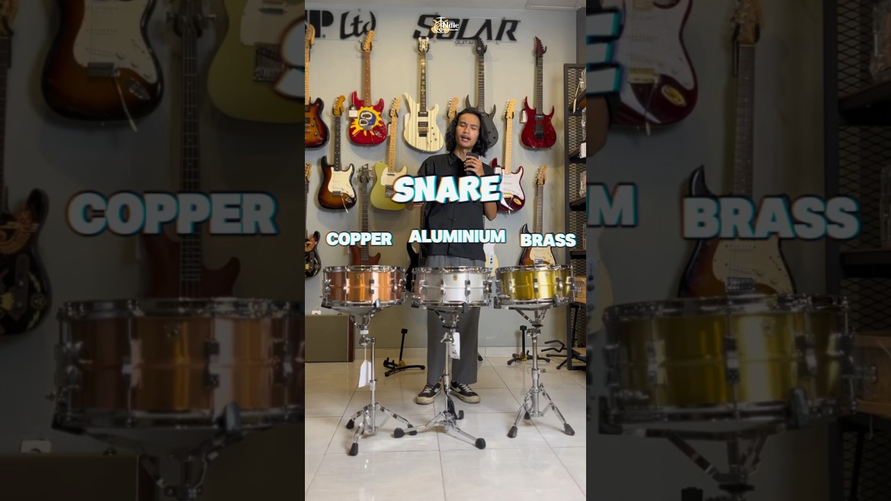 3 SNARE MATERIAL YG BERBEDA!!GMN SOUNDNYA?? #viral #drums