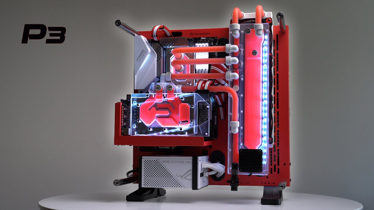 Thermaltake P3 - The Not So Boring Config Build PC ft. 3080 + Ryzen