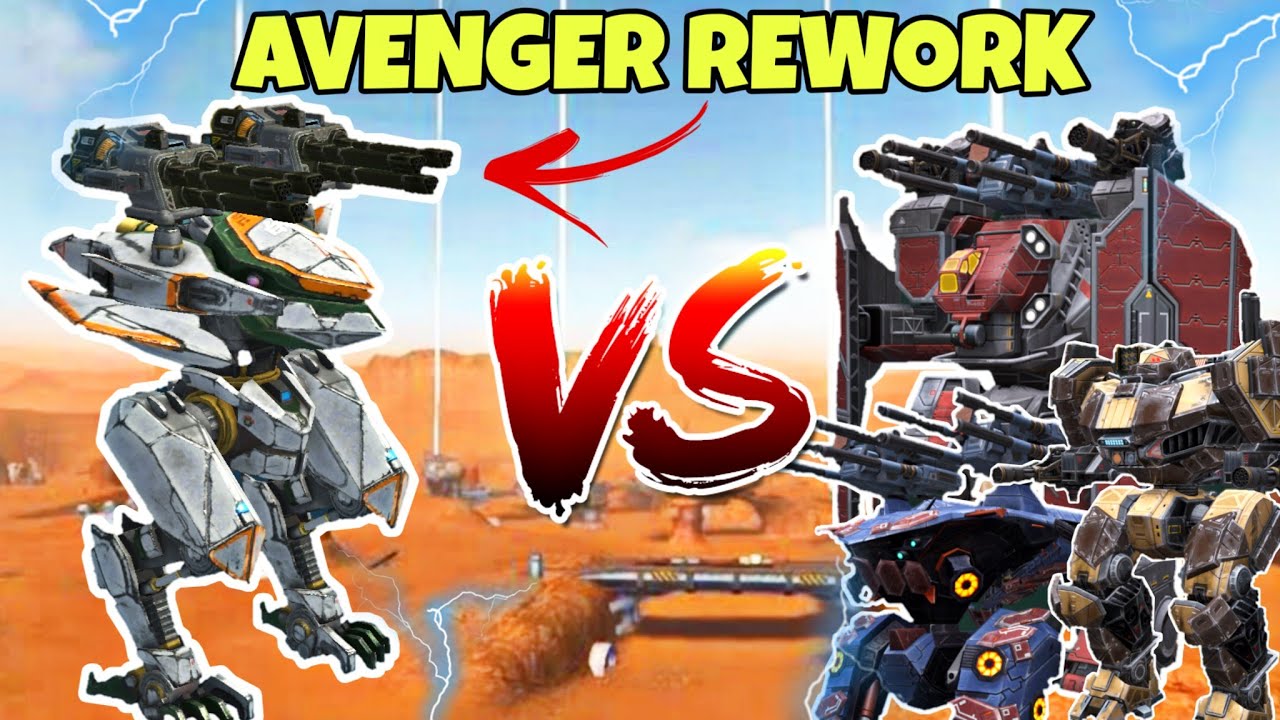 Avenger AO JUN VS Titans After The Machine Gun Rework | War Robots Test Server