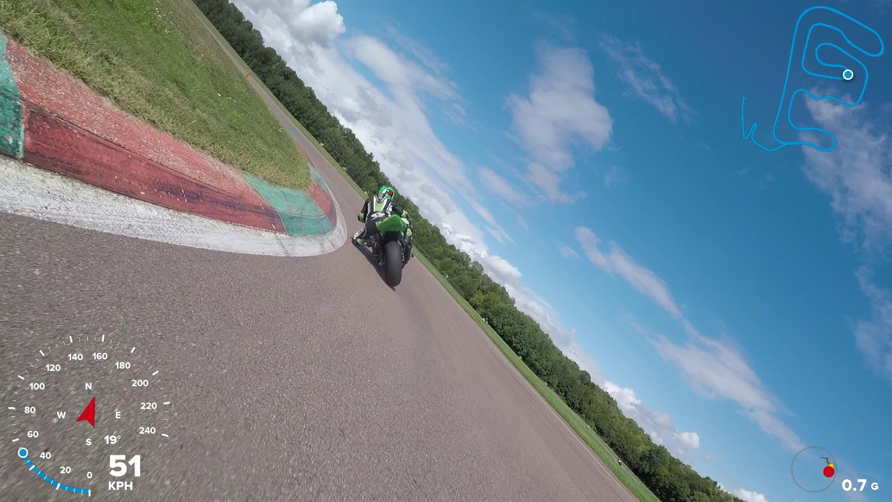 Yamaha R1 VS Kawasaki ZX10R @ circuit Ecuyers