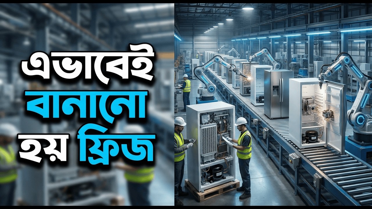 ফ্যাক্টরিতে ফ্রিজ কিভাবে তৈরি করা হয়? | How Refrigerators are Made in Factory