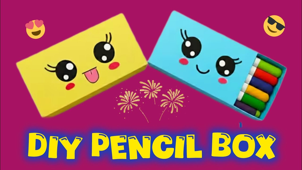 How to Make a Papaer Pencil Box / DIY Paper Pencil Box / Easy Origami Box Tutorial