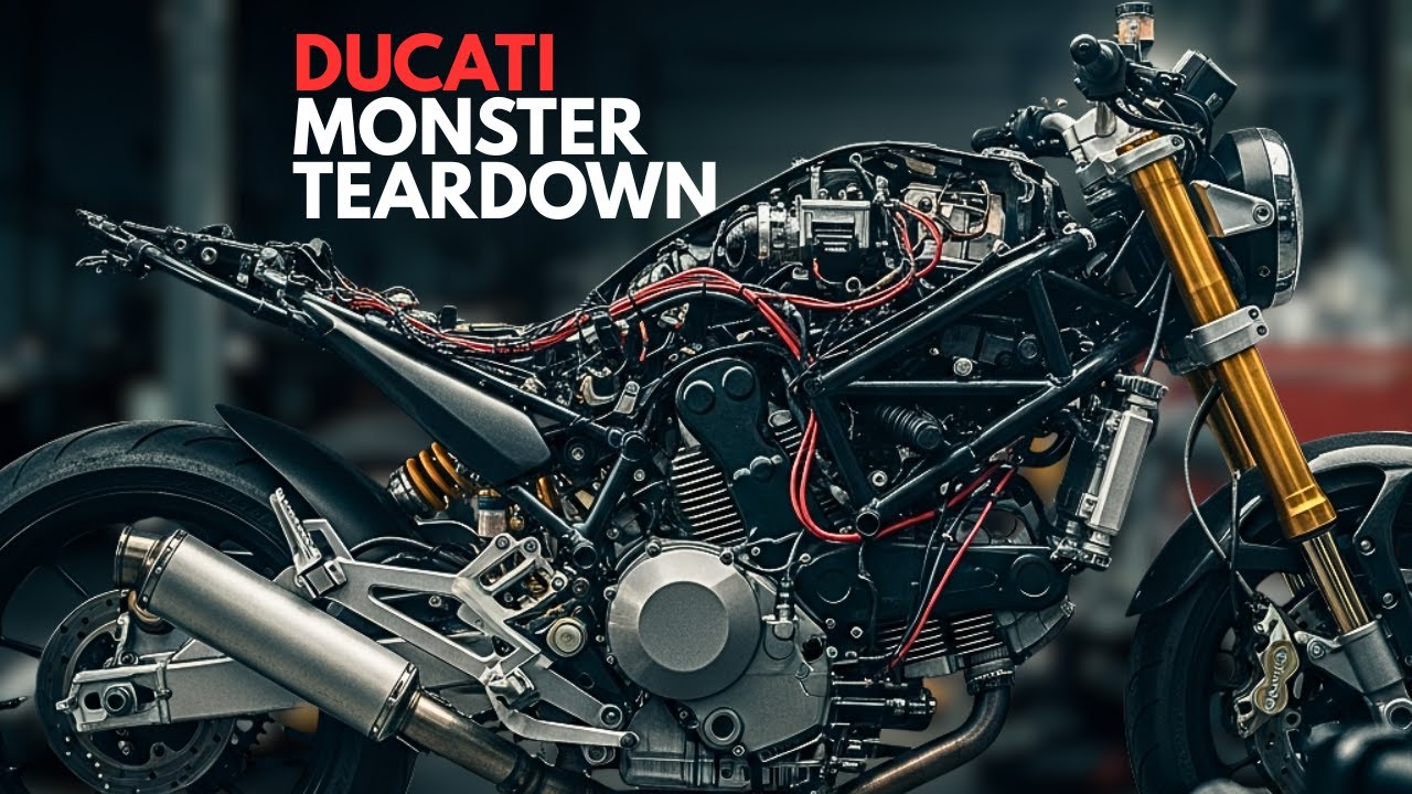 ВОССТАНОВЛЕНИЕ DUCATI MONSTER ЧАСТЬ 2: ПОЛНАЯ РАЗБОРКА ПЕРЕДНЕЙ И ЗАДНЕЙ ЧАСТЕЙ!