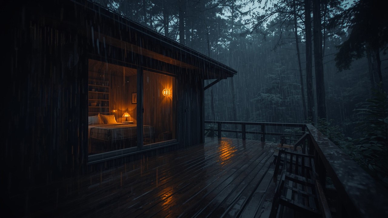 Woodland Rain Ambience | Natural Sleep Aid & Stress Relief  | The Rainy Room | Rain Sound Spaces ☔️