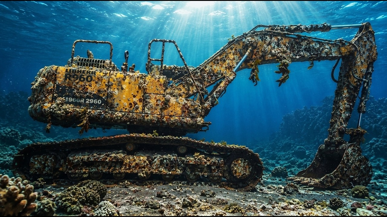 25 Years Underwater! The Incredible Deep Sea Recovery of a Liebherr R960 Excavator