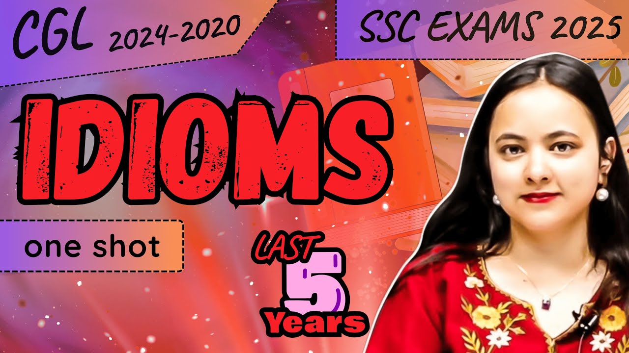 🎯SSC CGL Idioms | One-Shot Revision for SSC Exams🔥 #ssccgl #english #idioms  #arshenglish | Arsh Mam