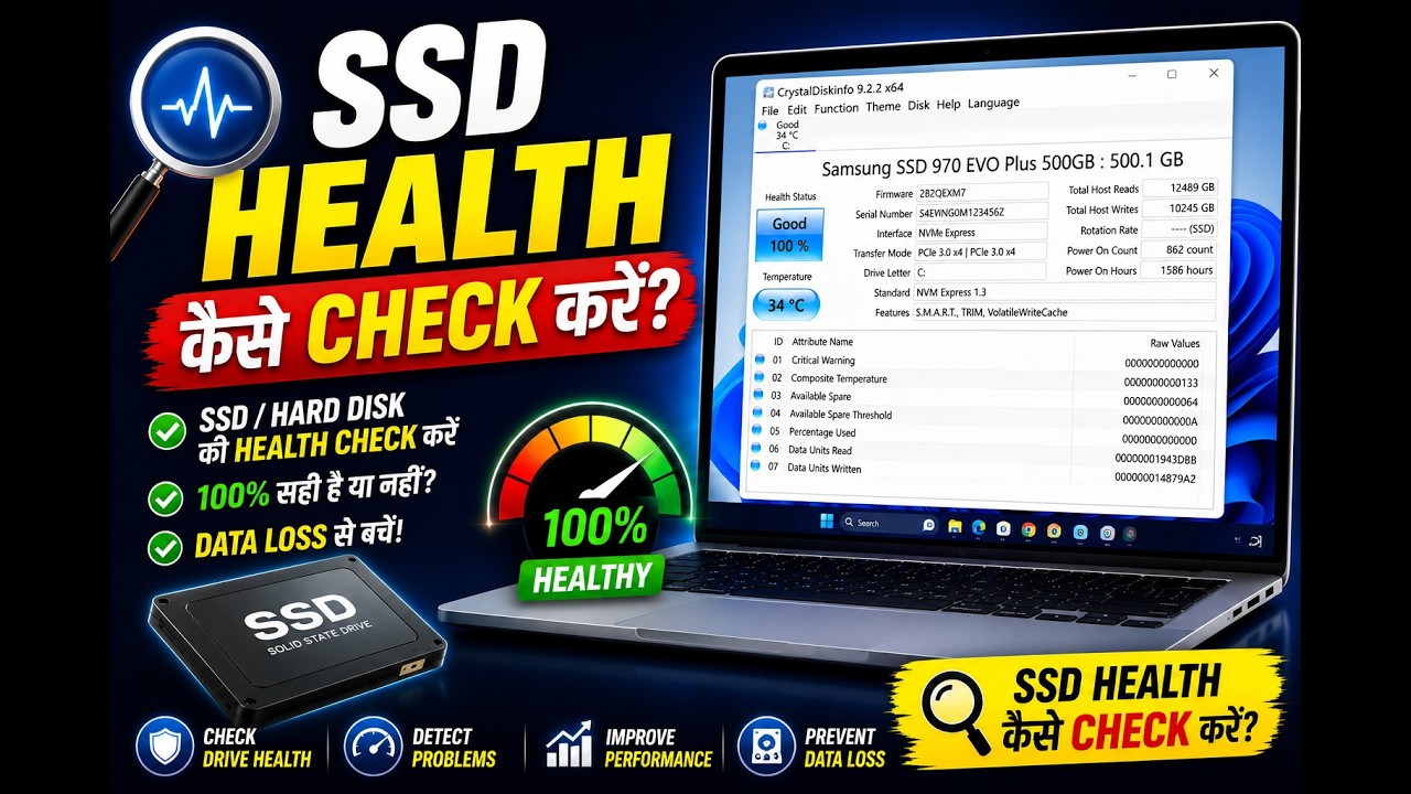 💾 How To Check SSD Health on Windows | SSD Health Check Guide