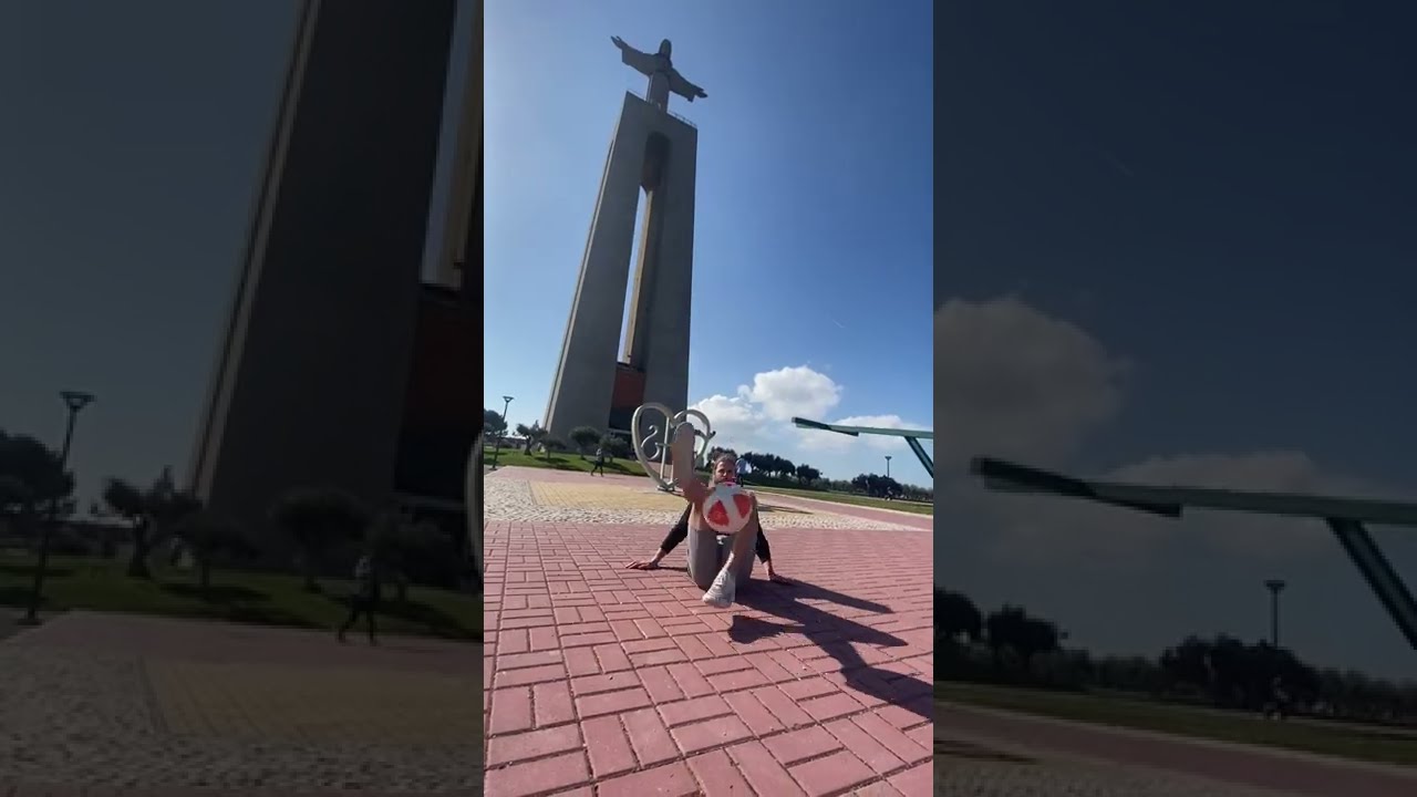 BRIZZE LAVER TRICKS FORAN VERDENSKENDT STATUE I PORTUGAL! #Shorts