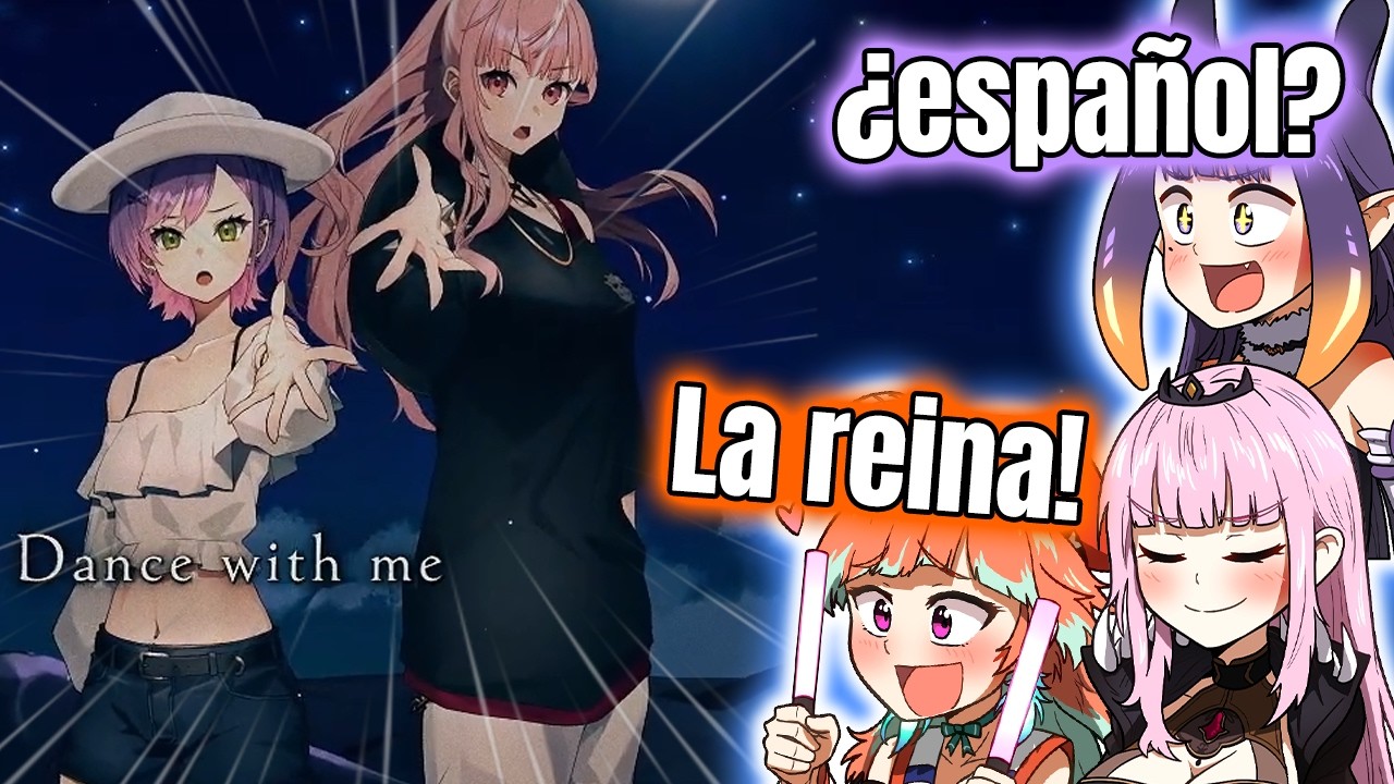 Calli, Kiara e Ina intentan hablar en español #Hololive