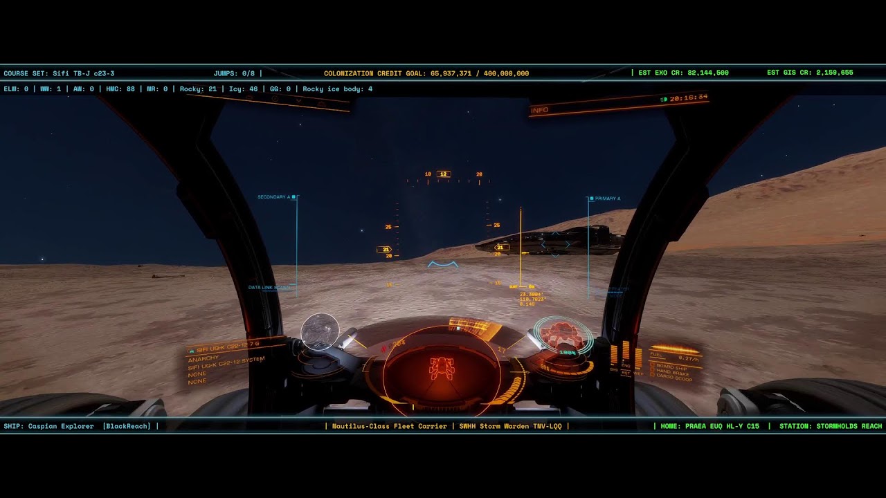 Elite Dangerous - full scan Sifi UQ-K c22-12 7