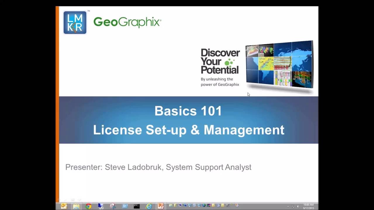 Webinar - GeoGraphix Basic Series - License Management