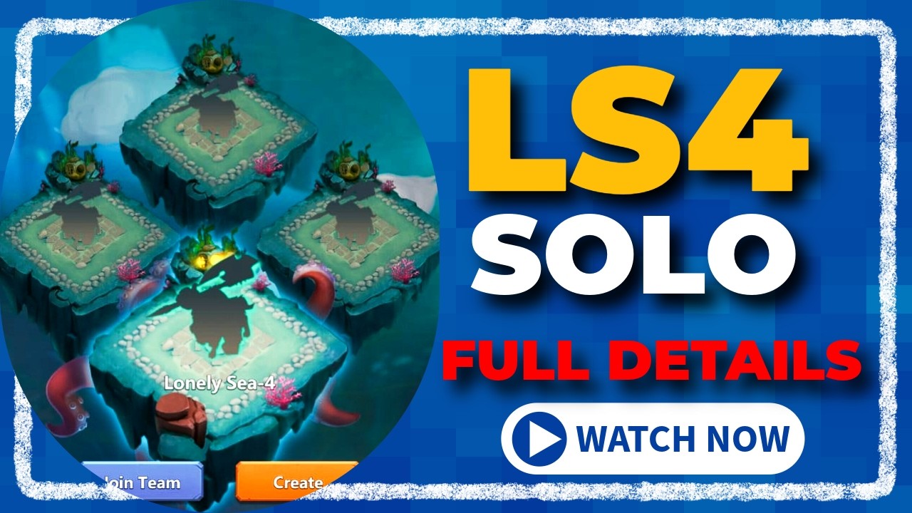 LONELY SEA 4 SOLO - FULL TEAM DETILS - CASTLE CLASH