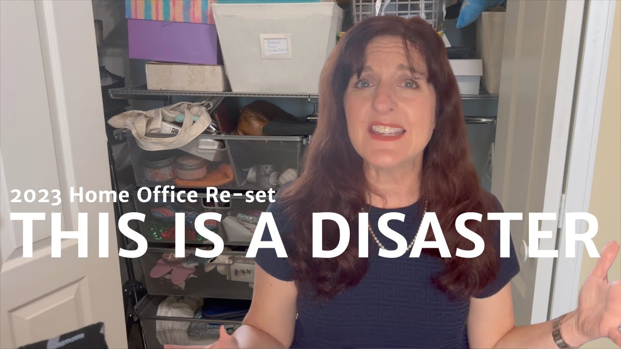 Decluttering My Home Office for 2023! HUGE Transformation