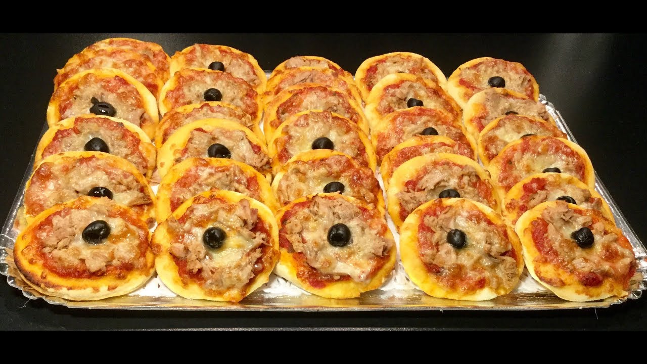Recette de Mini PIZZA  au THON ultra MOELLEUSES 🍕