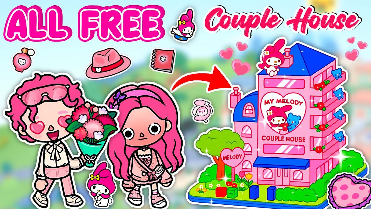 Building New Couple House For My Melody 💖 Toca Boca House Ideas 😍Toca Life World