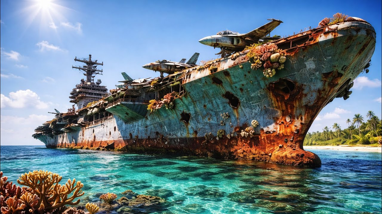 COMPLETE RESTORATION OF THE AIRCRAFT CARRIER USS ENTERPRISE ABANDONED FOR 60 YEARS